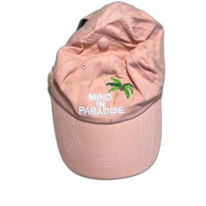 Mind In Paradise Hat Pink One Size NEW